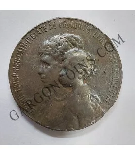 MEDALLA REGENCIA MARIA CRISTINA 1885-1902. Bronce 30 mm 11.30 gr