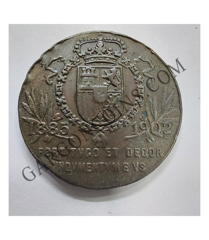MEDALLA REGENCIA MARIA CRISTINA 1885-1902. Bronce 30 mm 11.30 gr
