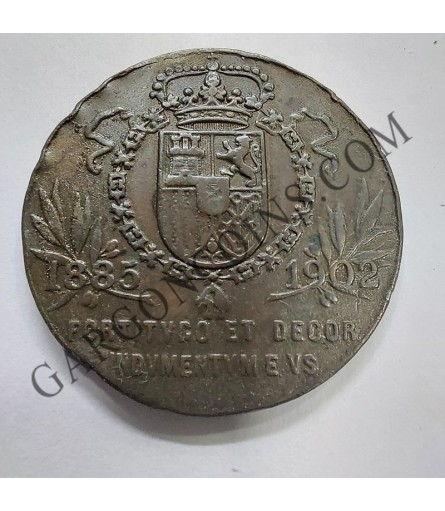 MEDALLA REGENCIA MARIA CRISTINA 1885-1902. Bronce 30 mm 11.30 gr