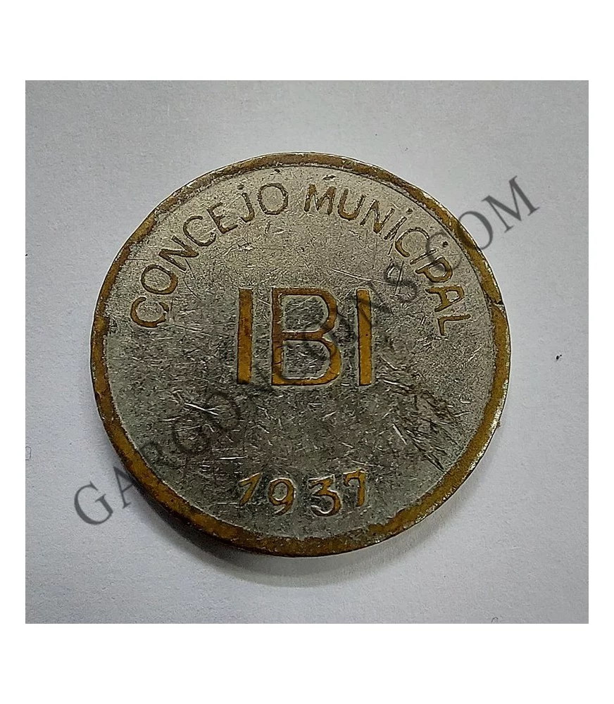 1 Peseta Cuproniquel Consejo Municipal de IBI - Alicante