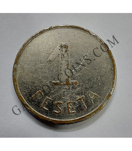 1 Peseta Cuproniquel Consejo Municipal de IBI - Alicante