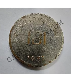 1 Peseta Cuproniquel Consejo Municipal de IBI - Alicante