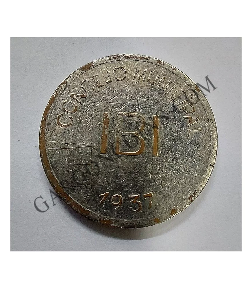 1 Peseta Cuproniquel Consejo Municipal de IBI - Alicante