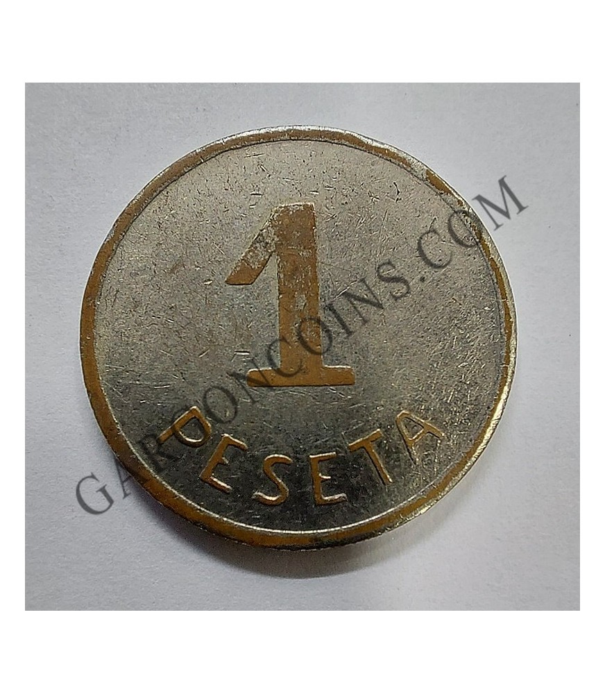 1 Peseta Cuproniquel Consejo Municipal de IBI - Alicante