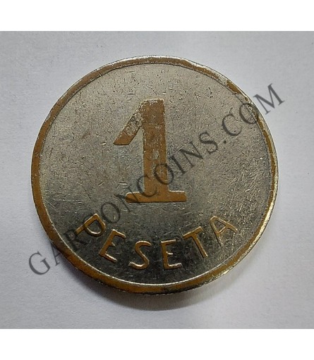 1 Peseta Cuproniquel Consejo Municipal de IBI - Alicante