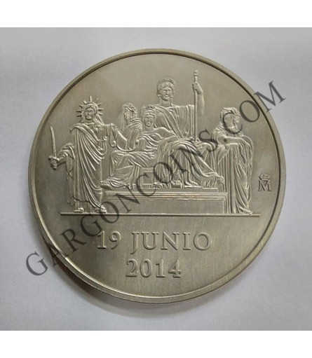 Medalla Conmemorativa de la Coronación de Felipe VI como Rey de España FNMT