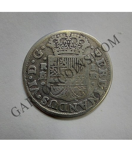 Fernando VI  1 Real 1758 Madrid J B Plata