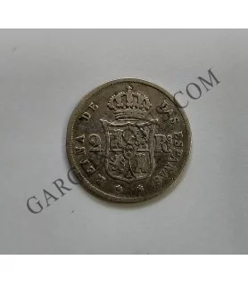 Isabel II 2 Reales 1859 Madrid