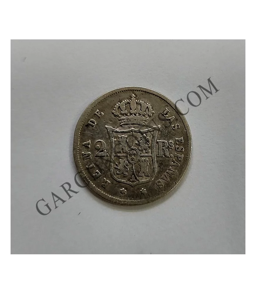 Isabel II 2 Reales 1859 Madrid