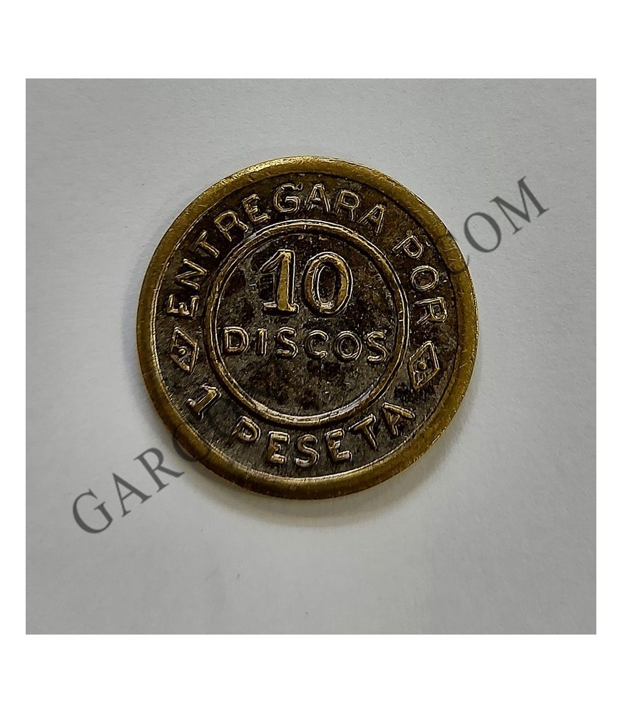 Taller Naval San Carlos 10 discos una peseta. Para facil pago a su personal. S/C-