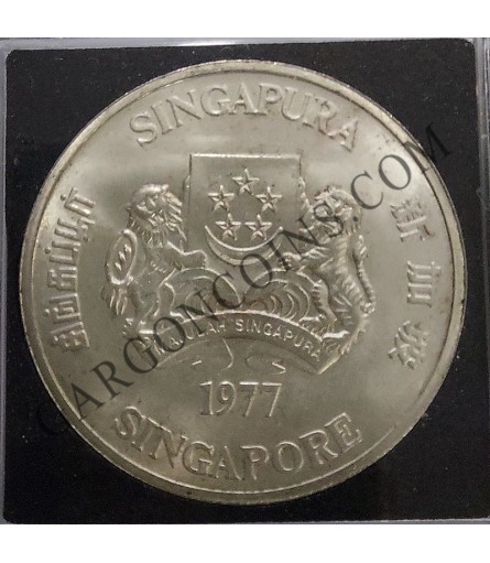 3 x Monedas 10 Dólares de Singapur 1975-76-77 3 x Monedas 10 Dólares de Singapur 1975-76-77