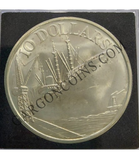 3 x Monedas 10 Dólares de Singapur 1975-76-77 3 x Monedas 10 Dólares de Singapur 1975-76-77