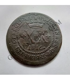 Brasil Colonia Portuguesa. 20 Reis 1816 R  KM 309  MBC