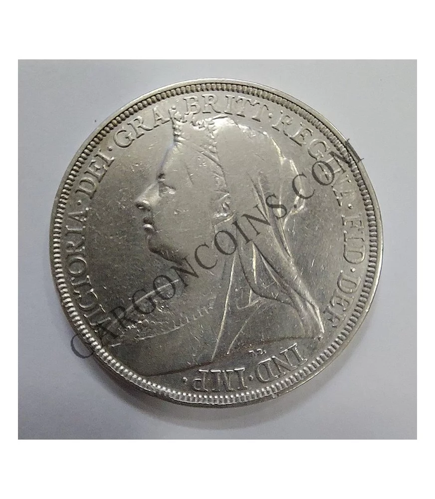 Gran Bretaña 1 Corona Crown 1896 Silver MBC KM 783