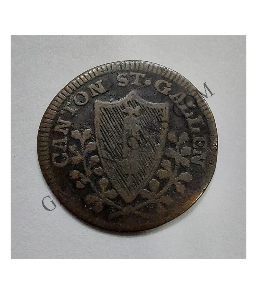 Suiza Cantón Sant Gallen 1/2 Bazen 1811  RARA KM 109