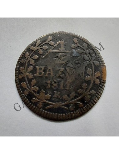 Suiza Cantón Sant Gallen 1/2 Bazen 1811  RARA KM 109