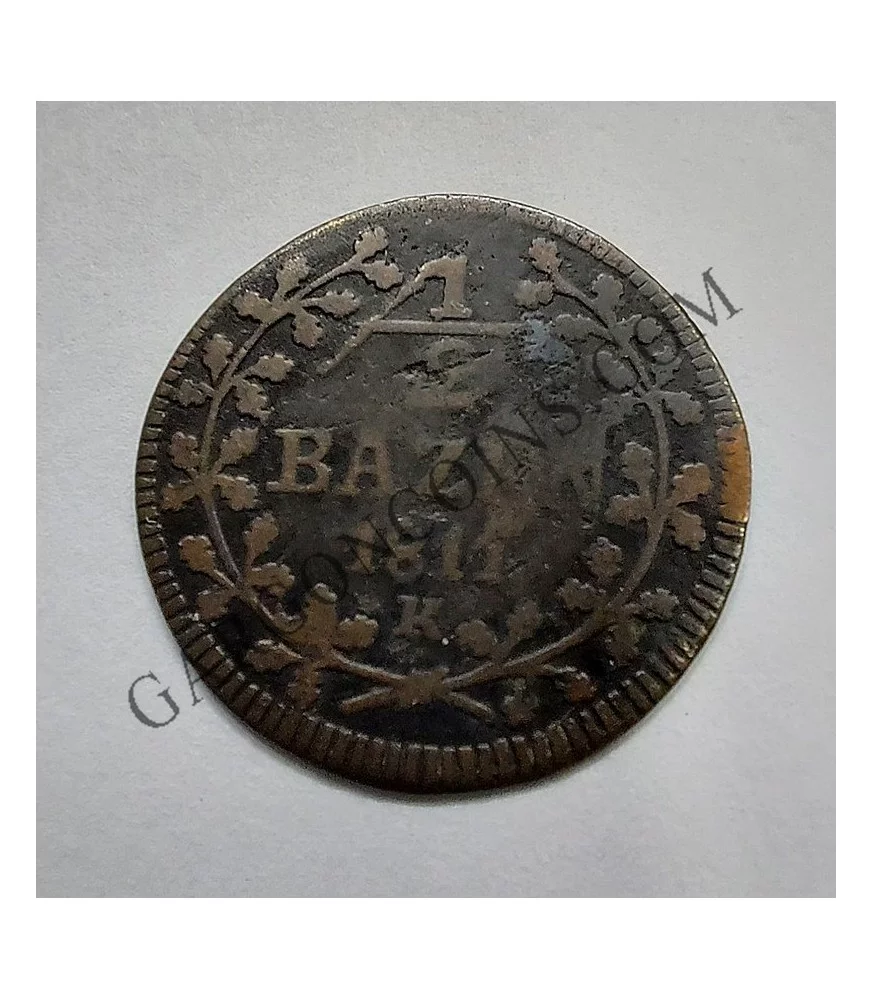 Suiza Cantón Sant Gallen 1/2 Bazen 1811  RARA KM 109