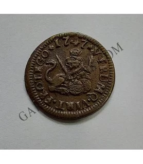 Fernando VI 1 maravedí de Segovia del 1747 MBC++