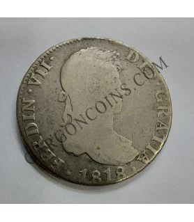 Fernando VII 4  Reales  1818 de Sevilla CJ