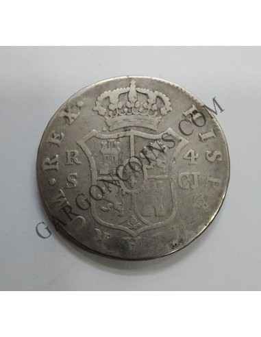 Fernando VII 4  Reales  1818 de Sevilla CJ
