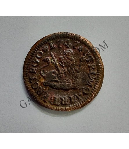 Fernando VI 1 maravedí de Segovia del 1747 MBC Brillo original