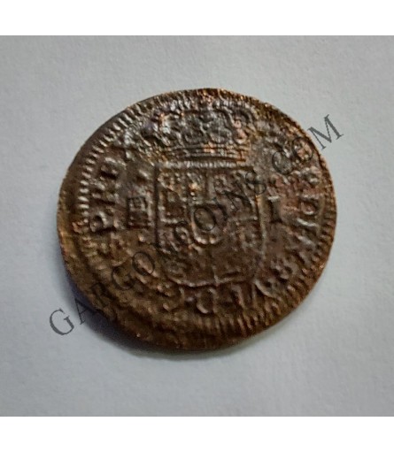 Fernando VI 1 maravedí de Segovia del 1747 MBC Brillo original