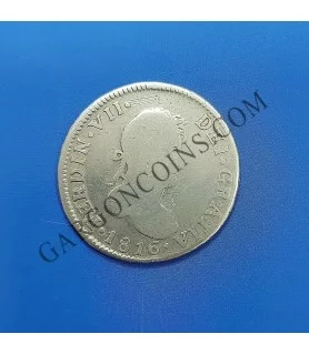 Fernando VII  4 Reales Santiago de Chilke 1816 FJ ESCASA