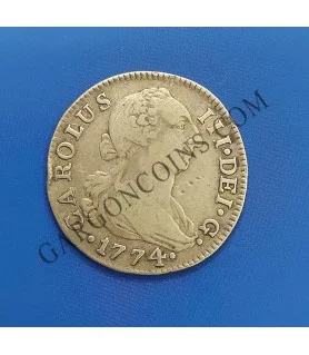 Carlos III  2 Reales 1774 Sevilla C F MBC