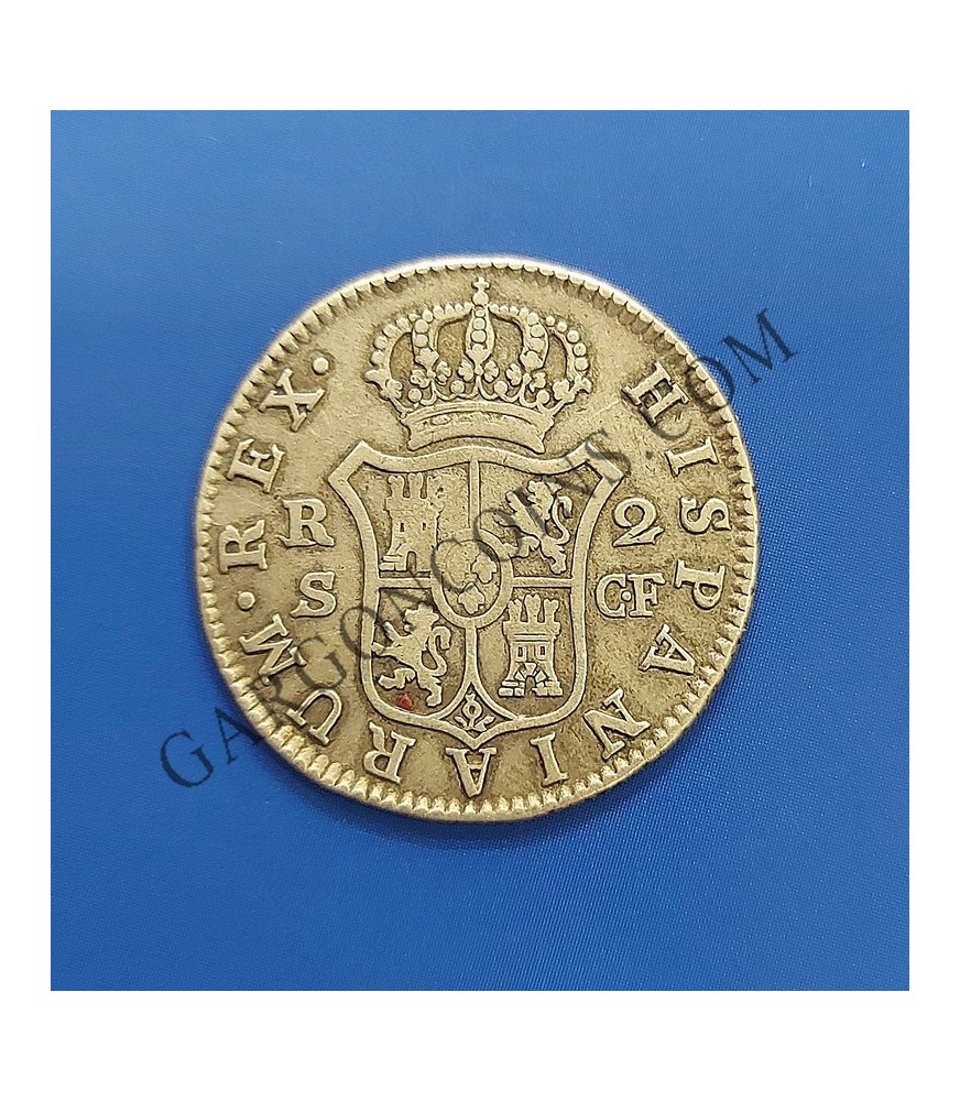 Carlos III  2 Reales 1774 Sevilla C F MBC