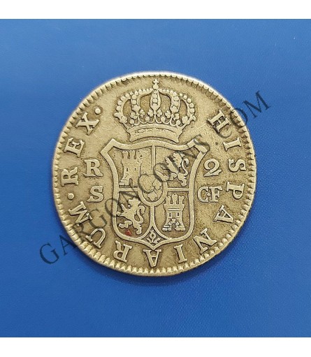 Carlos III  2 Reales 1774 Sevilla C F MBC