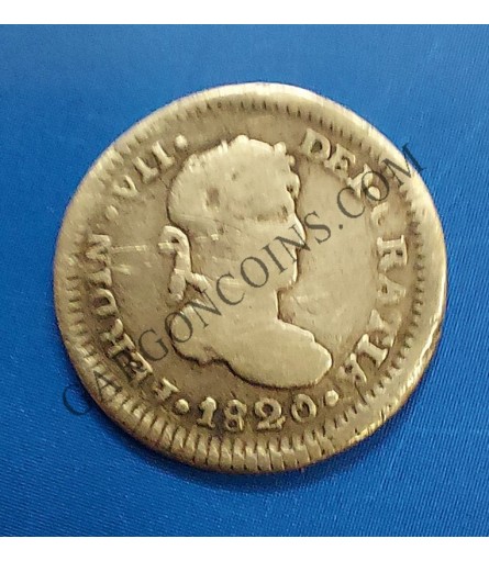 Fernando VII 1/2 Real de Lima de 1820