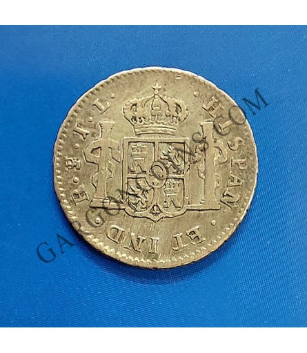 Fernando VII 1/2 Real de Potosí (Bolivia) 1825 JL