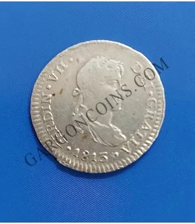 Fernando VII  1 Real 1813 Lima JP  Rara y MBC