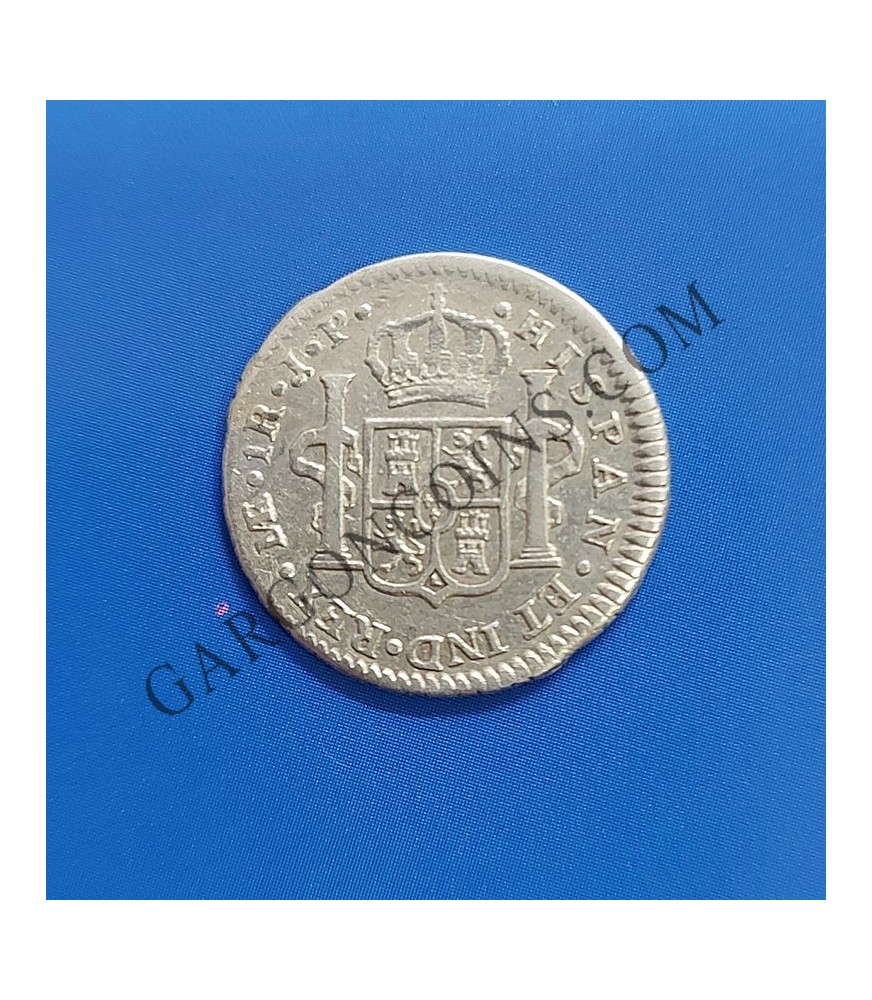 Fernando VII  1 Real 1813 Lima JP  Rara y MBC