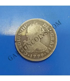 Carlos III  2 Reales Mejico 1779 FF  en  MBC