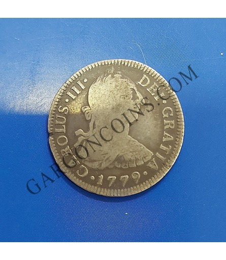 Carlos III  2 Reales Mejico 1779 FF  en  MBC