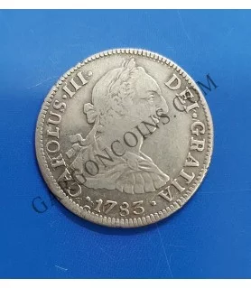 Carlos III  2 Reales Mejico 1783  FF EBC