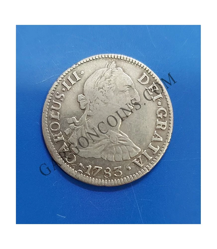Carlos III  2 Reales Mejico 1783  FF EBC