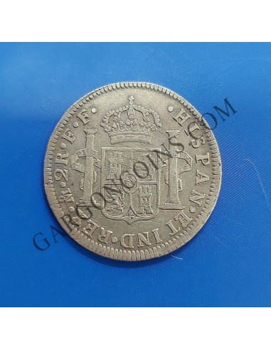 Carlos III  2 Reales Mejico 1783  FF EBC