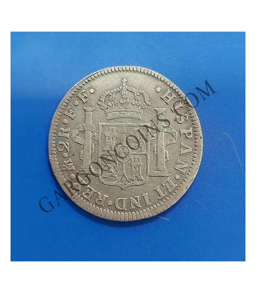 Carlos III  2 Reales Mejico 1783  FF EBC