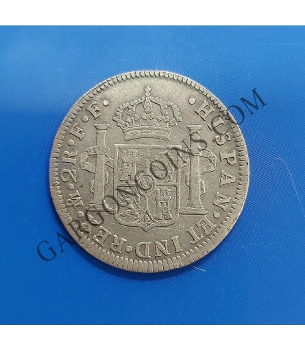 Carlos III  2 Reales Mejico 1783  FF EBC