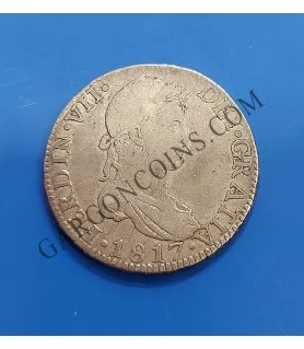 Fernando VII 8 reales Sevilla C J  del 1817