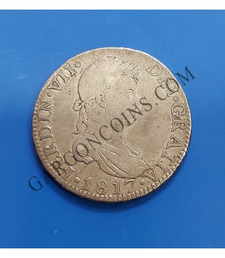 Fernando VII 8 reales Sevilla C J  del 1817