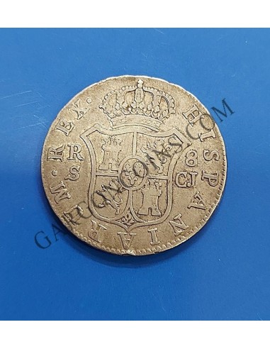 Fernando VII 8 reales Sevilla C J  del 1817