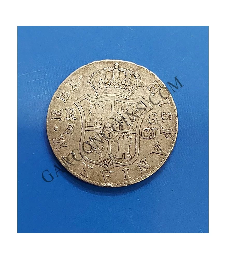 Fernando VII 8 reales Sevilla C J  del 1817