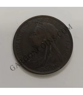 Gran Bretaña 1 Penny Reina Victoria 1896 Great Britain Unc