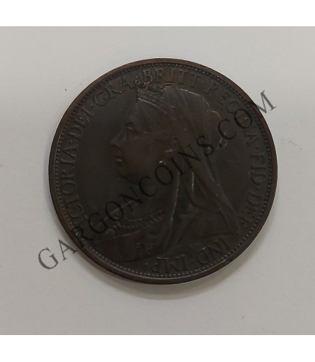 Gran Bretaña 1 Penny Reina Victoria 1896 Great Britain Unc