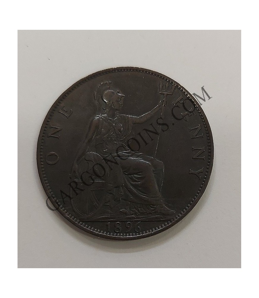Gran Bretaña 1 Penny Reina Victoria 1896 Great Britain Unc