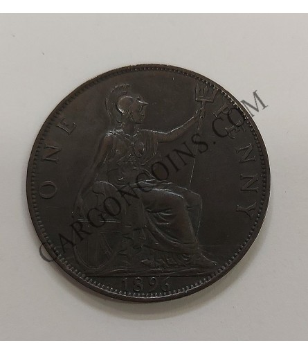 Gran Bretaña 1 Penny Reina Victoria 1896 Great Britain Unc