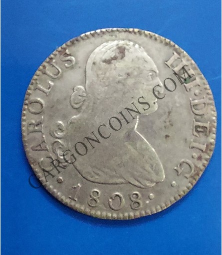 Carlos IV 2 Reales 1808 Madrid AJ